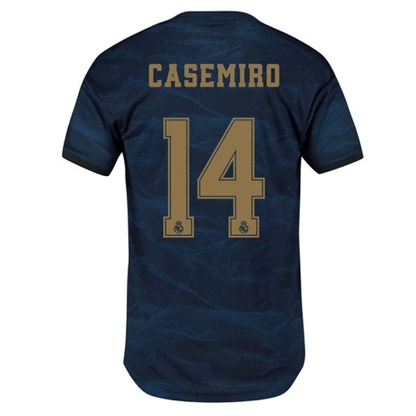 Camiseta Real Madrid NO.14 Casemiro Segunda equipación 2019-2020 Azul